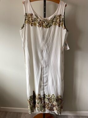 Paradise Bay Hawaii Tropical Print Maxi Dress Size 3XL NWT